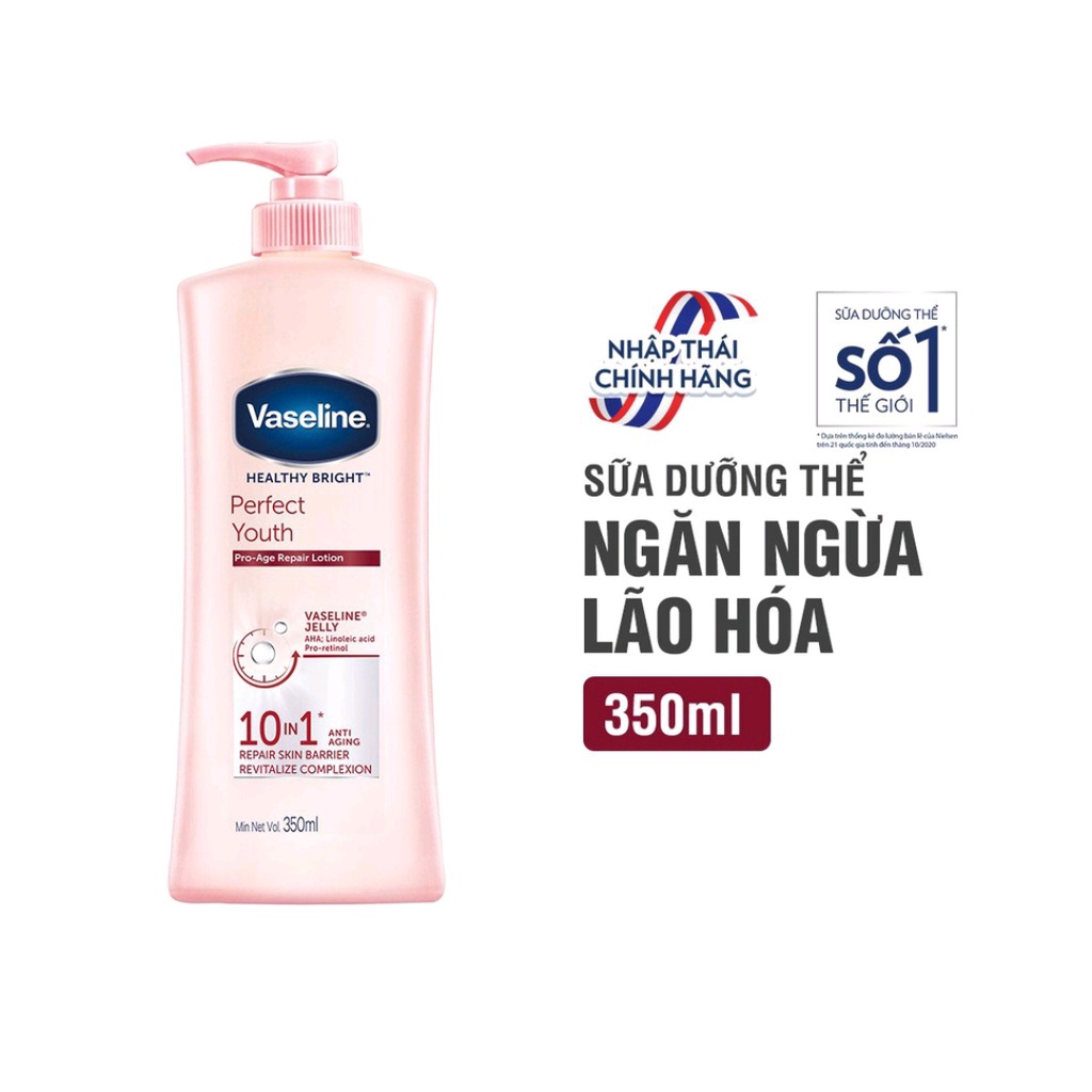 Sữa dưỡng thể trắng da Vaseline 350ml/chai