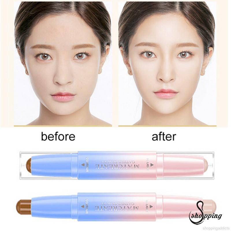 [Nội Địa Trung chính gốc] [Hàng mới về] Kem che khuyết điểm dạng thỏi hỗ trợ trang điểm tạo khối thiết kế 2 đầu