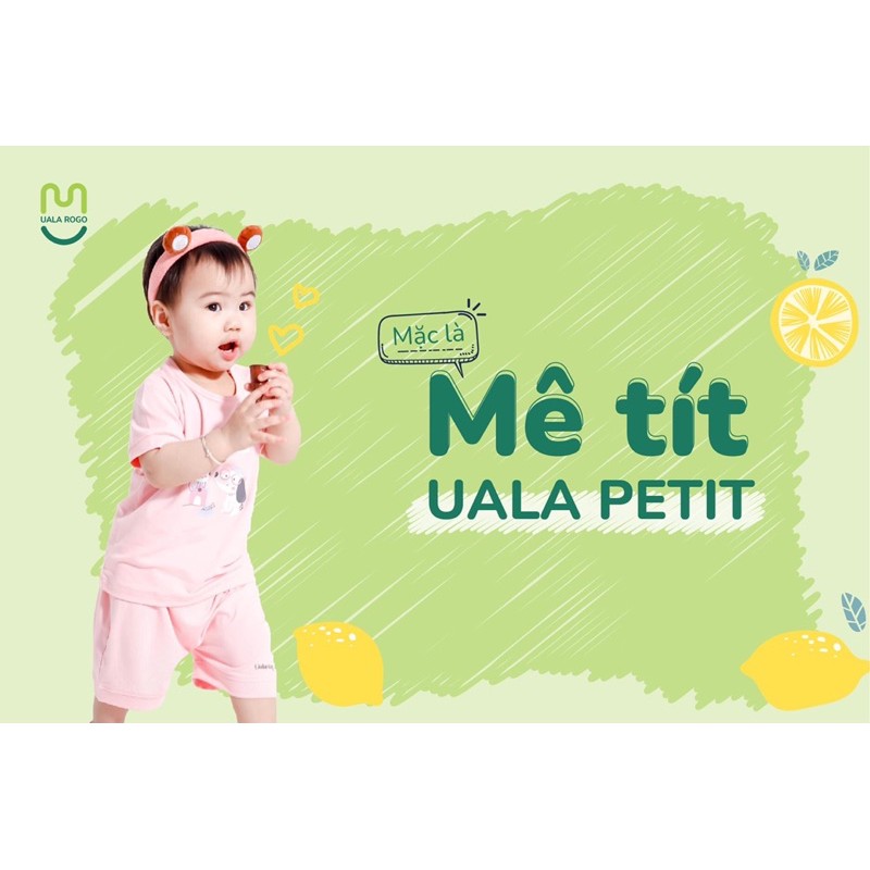 UR2227 Bộ cộc tay Uala Rogo petit trơn in hình (6-48M)