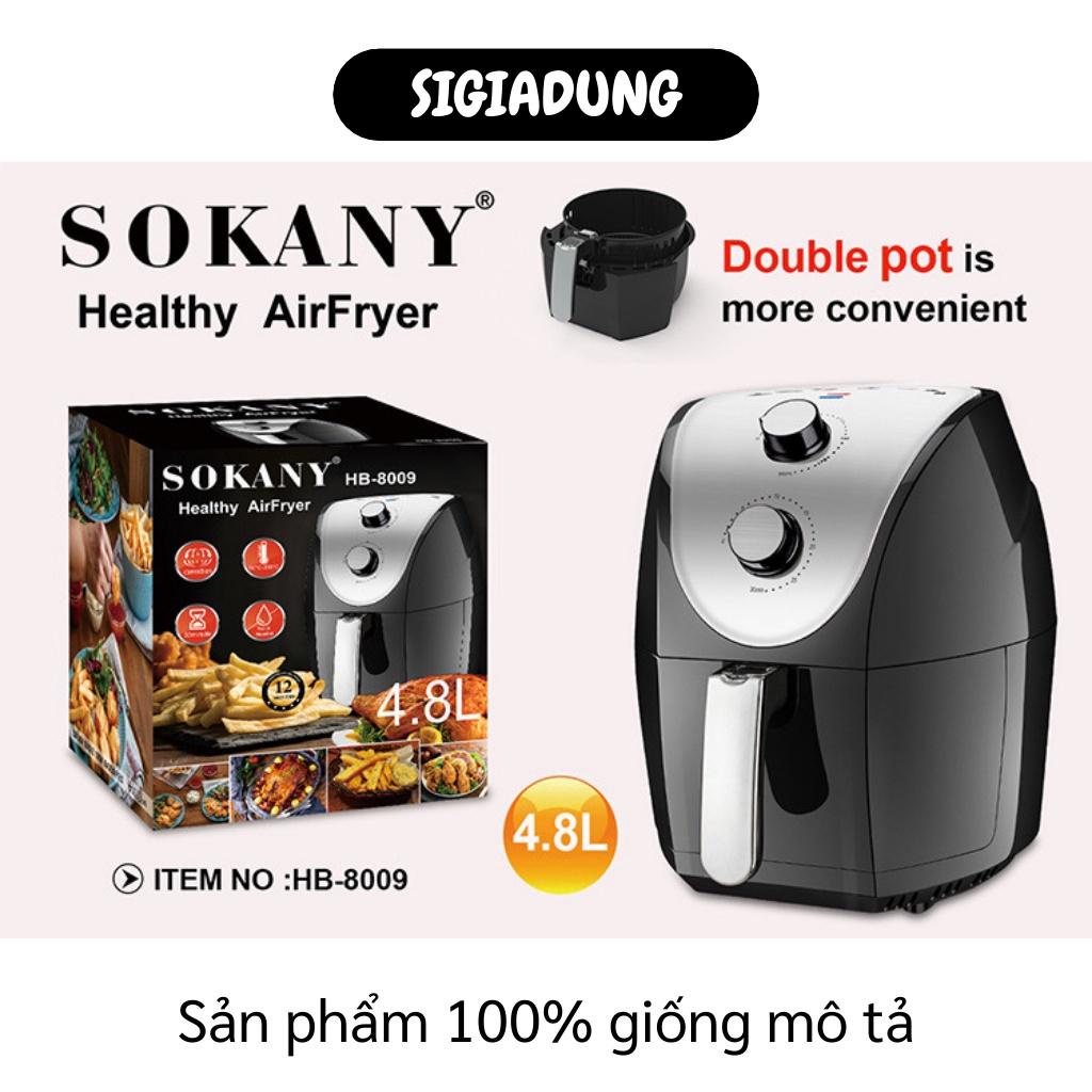 [SGD] Nồi Chiên Không Dầu - Nồi Chiên Không Dầu Sokany 8009 Dung Tích 4,8L (Bảo Hành) 9252
