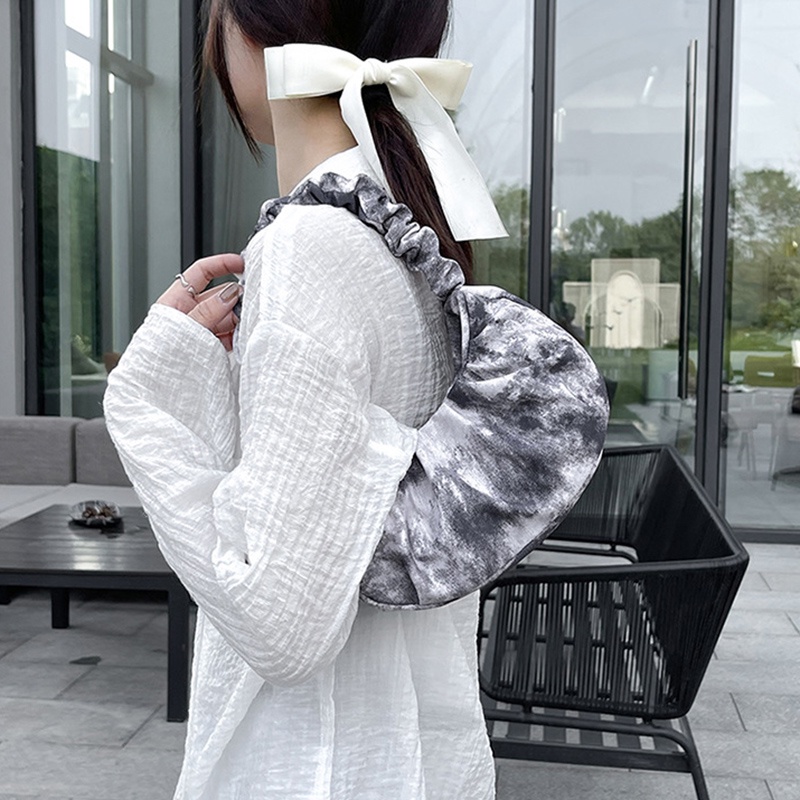 Túi Đeo Vai / Xách Tay Bằng Vải Canvas Nhuộm Màu Đơn Giản Cho Nữ