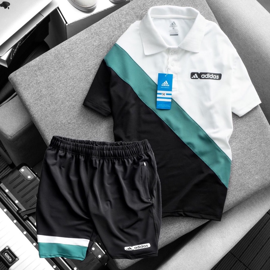 Bộ hè nam cổ bẻ , bộ thể thao nam co dãn ARU SHOP