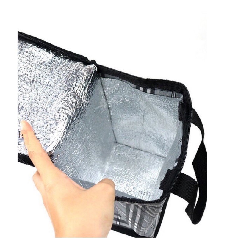 Túi giữ nhiệt hộp cơm 3 ngăn kt 16x12x15cm