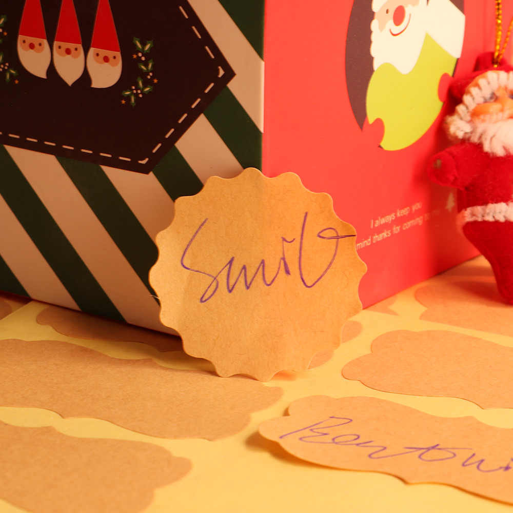 Set 60 / 120 Nhãn Dán Trang Trí Bánh Sáng Tạo