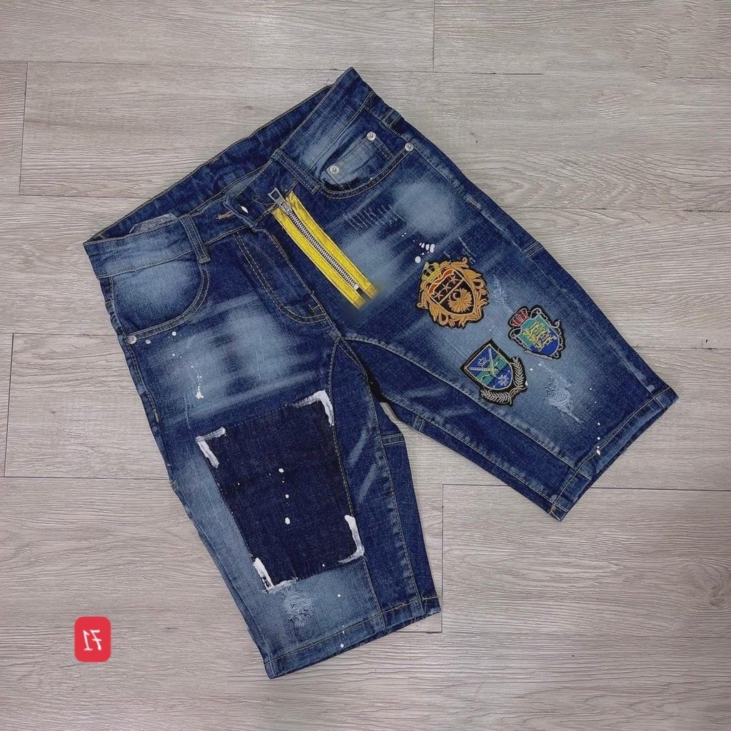 Quần short jean nam xanh phong cách cao cấp - chất liệu denim co dãn tốt (from chuẩn)Lady-Hn Store88 ms 71
