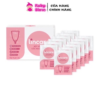  Bột tiệt trùng cốc Nguyệt san Lincare hộp 12 gói tiện lợi 
