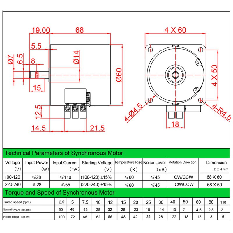 Mô Tơ Nam Châm Mini Chất Lượng Cao 68ktyz