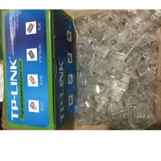 hạt bấm mạng J45 chân đồng TP link túi 100 hạt