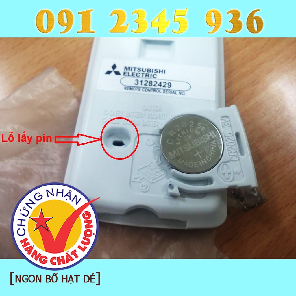 Remote Điều khiển Quạt mát MITSUBISHI cho quạt cây, quạt đứng, và quạt treo tường. &quot;HÀNG ĐẸP'' + ''Tặng Pin&quot;.