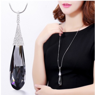 Vòng cổ Mặt Hình Giọt Nước Đính Đá Pha Lê Thời Trang