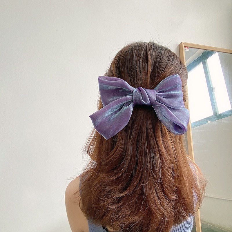 Cài Tóc , Kẹp Tóc Nơ Vải Nhiều Màu Thanh Lịch Thời Trang Mã ORIN