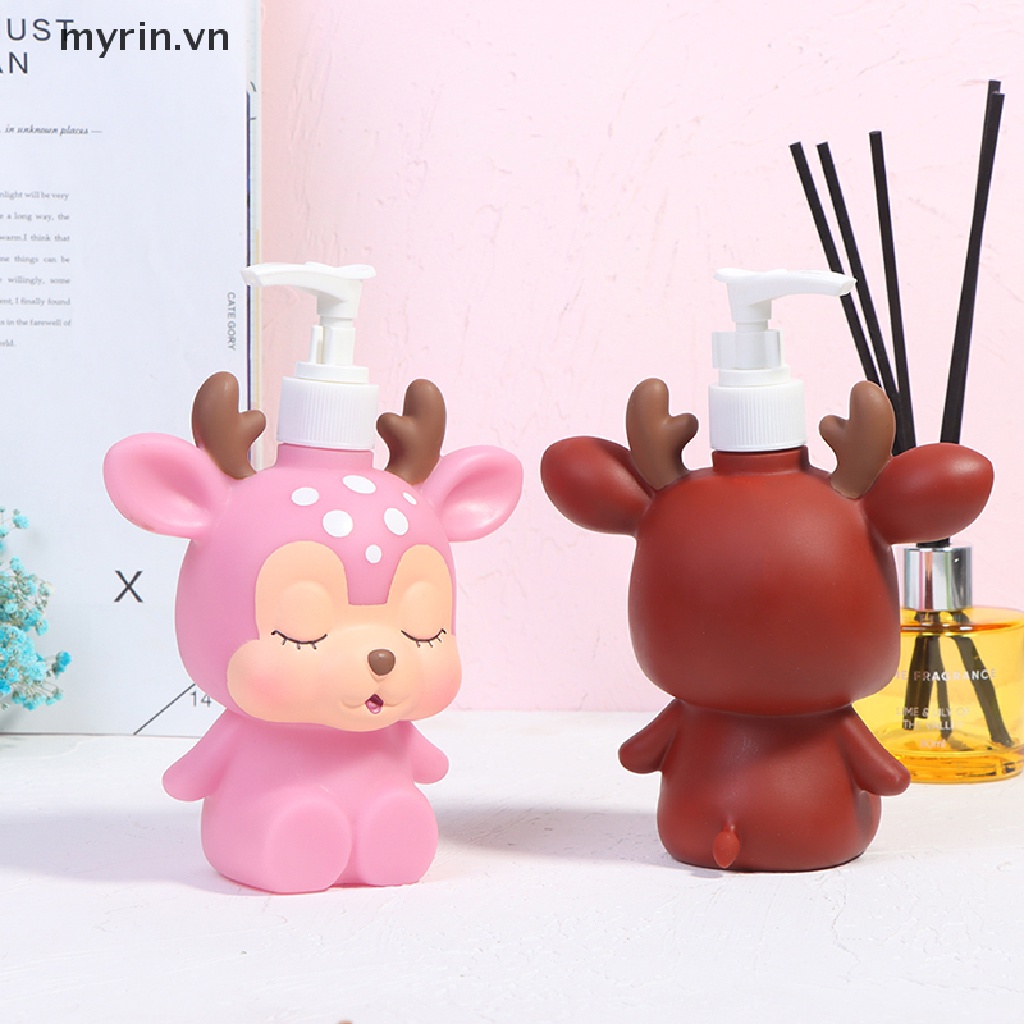Bình Đựng Dầu Gội / Sữa Tắm Dạng Lỏng Họa Tiết Hoạt Hình Dễ Thương
