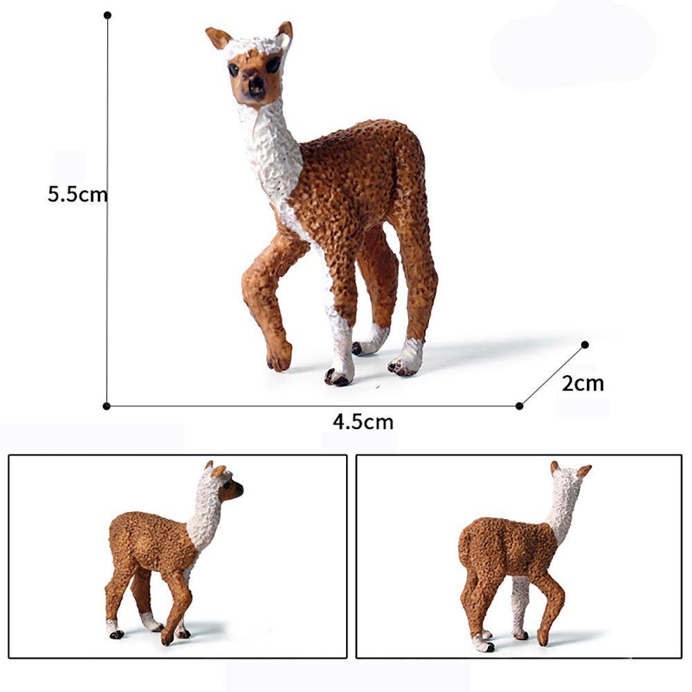 Mô Hình Lạc Đà Alpaca Sống Động Giáo Dục Sớm Cho Bé