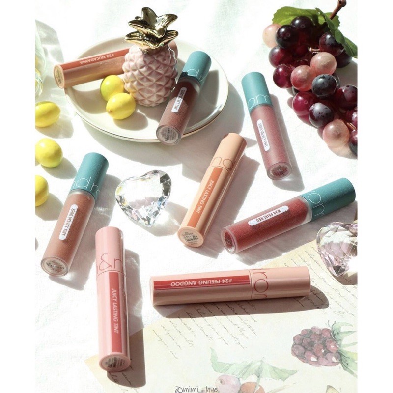 ROMAND BARE JUICY LASTING TINT & ROMAND VINTAGE FILTER ZERO VELVET TINT