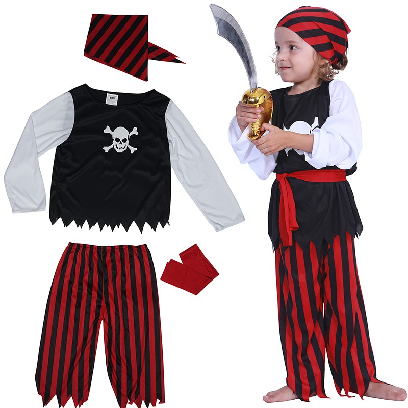 DISNEY Trang Phục Hóa Trang Cướp Biển caribbean Nhân Dịp halloween Cho Bé