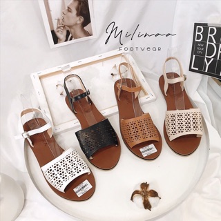 SANDAL BẢN ĐỤC LỖ NỀN NÂU