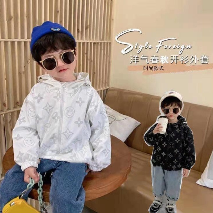 Áo Khoác Có Nón Phong Cách Phương Tây Thời Trang Mới Cho Bé Trai