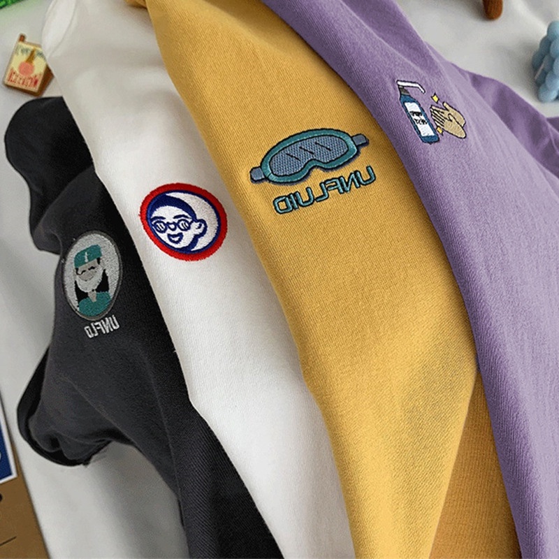 Áo thun SUXI tay ngắn cổ tròn dáng rộng phong cách Hàn Quốc thời trang mùa hè dành cho nữ