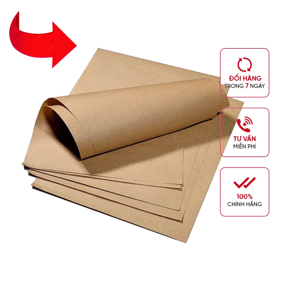 100 Tờ Giấy Kraft làm thiệp  ( 14cm x 6cm )  - 120gsm  - Giấy mỹ thuật, giấy xi măng - Dùng làm thiệp, bookmark, thư cảm