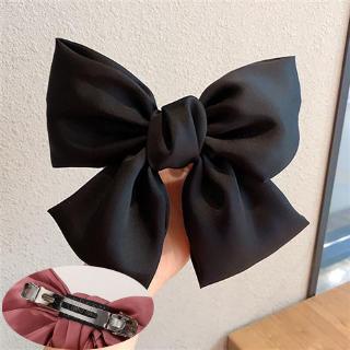 Kẹp Tóc Nơ Lụa Satin Phong Cách Hàn Quốc Dành Cho Nữ
