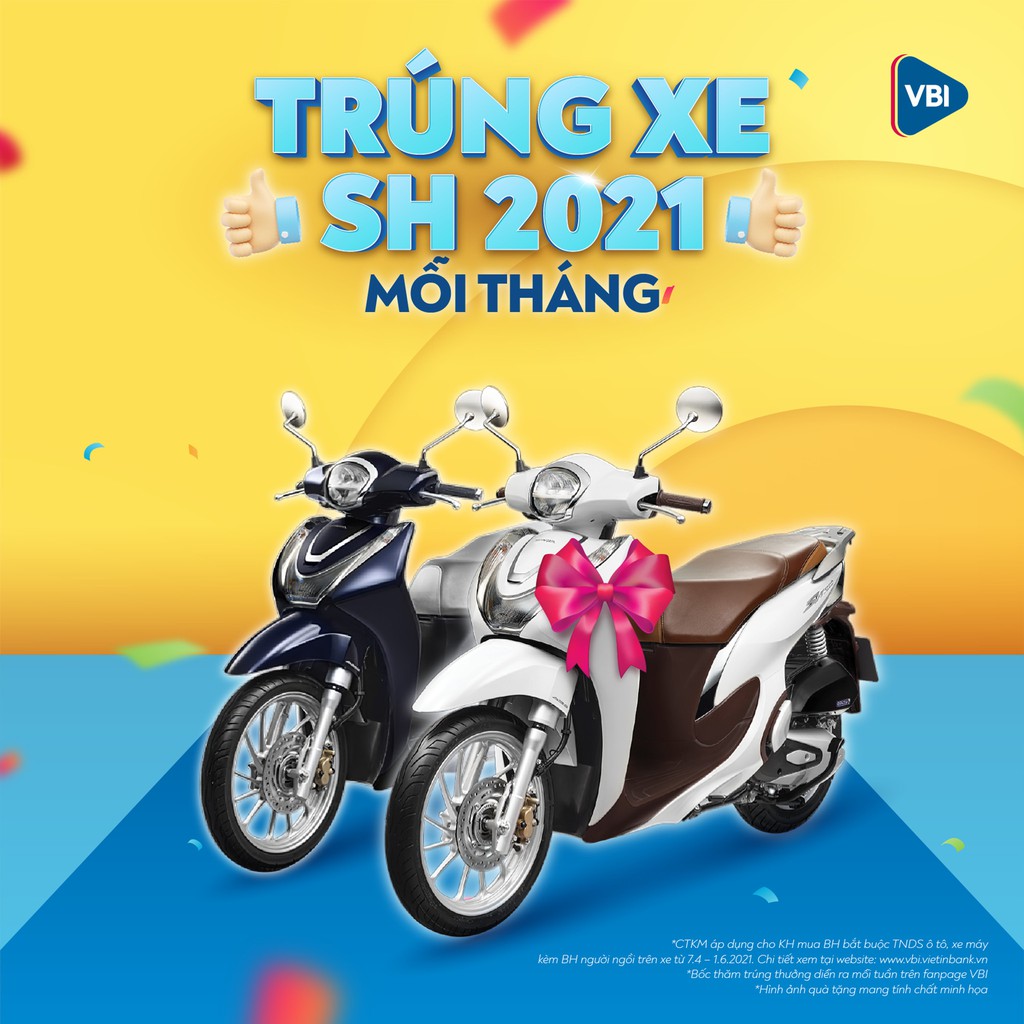 TOÀN QUỐC[E-Voucher] XE MÁY dưới 50cc- Bảo Hiểm TRÁCH NHIỆM DÂN SỰ Bắt Buộc & Người ngồi trên xe - TNDS- VBI -VIETINBANK