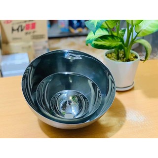 Set 3 tô trộn inox ảnh thật