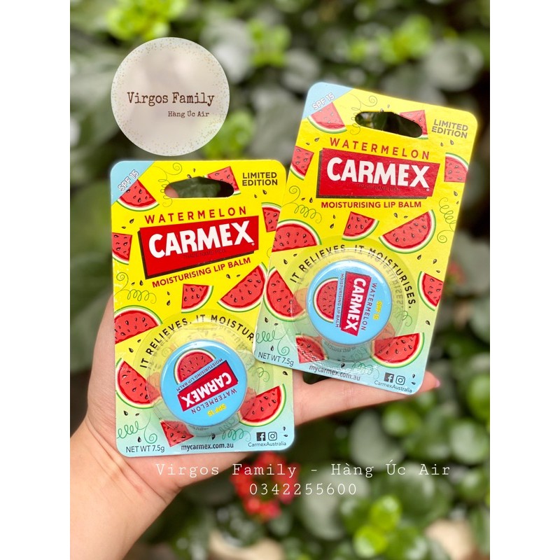 (Bill Úc) Son dưỡng môi Carmex Moisturising Lip Balm