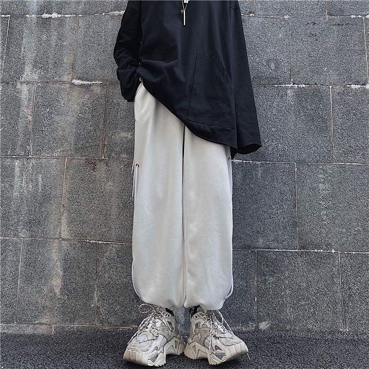 Quần Thể Thao Dáng Rộng Phối Dây Rút Phong Cách Thời Trang Harajuku 237127 | BigBuy360 - bigbuy360.vn