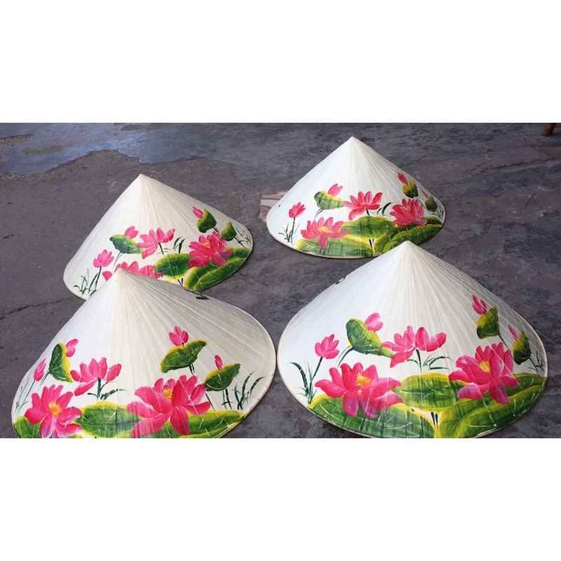 Nón Lá Vẽ Hoa