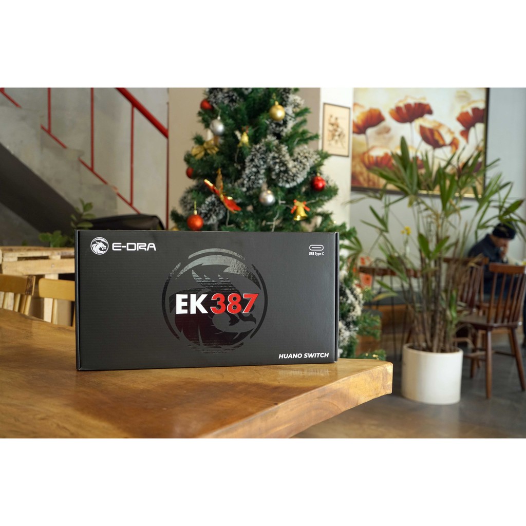 Phím cơ E-DRA EK387 TKL Led Rainbow version 2021