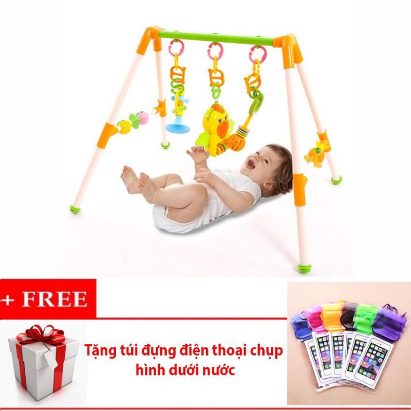 Khung treo đồ chơi phát nhạc + Túi đựng điện thoại chống nước