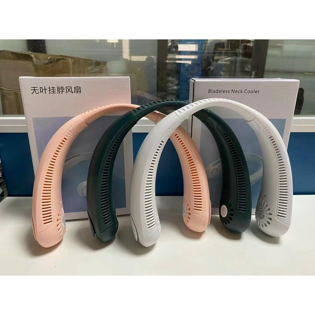 Quạt Đeo Cổ Tích Điện Mini - Quạt Đeo Cổ Không Cánh Tiện Lợi 3 Cấp Độ Gió - Kiểu Dáng Thể Thao 2023