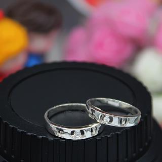 Nhẫn đôi Bạc Hiểu Minh NC003 - I love you