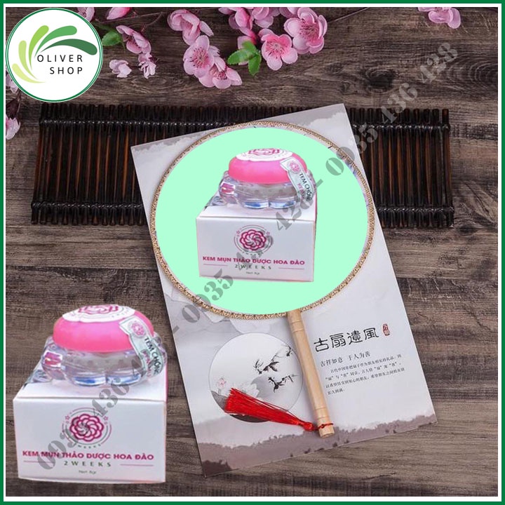 ⚡COMBO 2 HỘP⚡ Khử Mụn Sạch Thâm - Kem Thảo Dược Hoa Đào - Chiết Xuất Từ Thiên Nhiên - Chính Hãng 100%