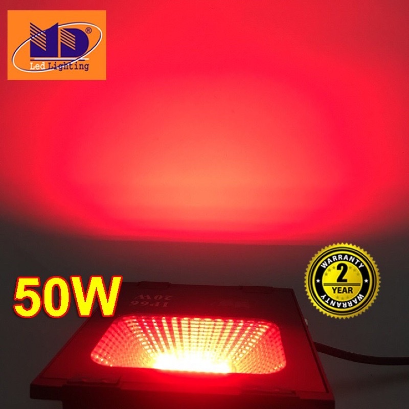 [ Bảo Hành 2 năm ] Đèn pha thân đen CHỐNG NƯỚC IP66 ĐỔI MÀU 30W,50W -LỖI 1 ĐỔI 1