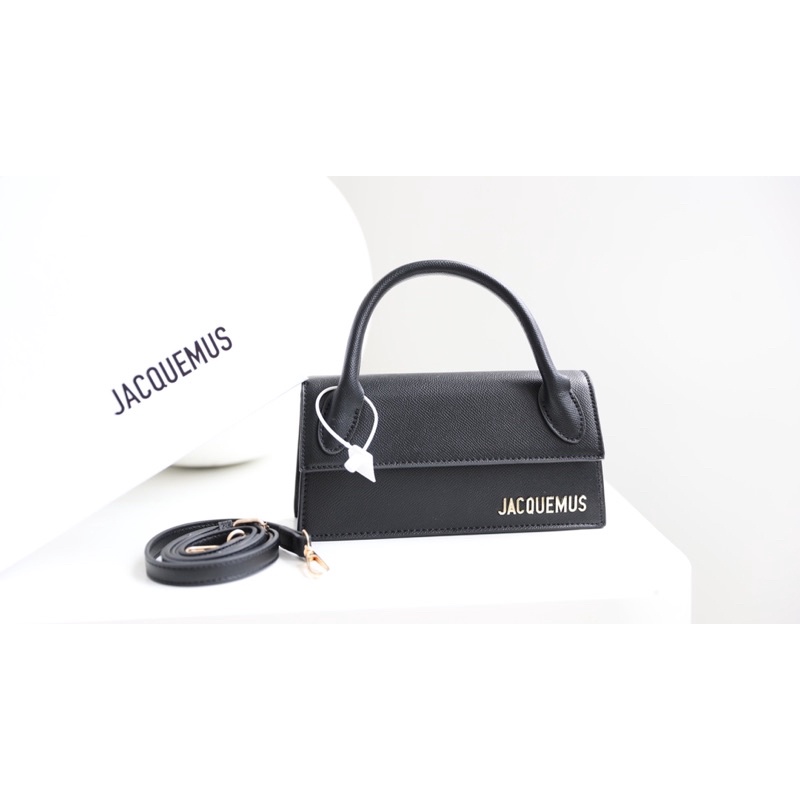 Túi Xách Jacquemus Bản Ngang Trắng Đen Xanh Hồng