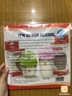 Yếm ăn dặm silicone siêu mềm Dolphin