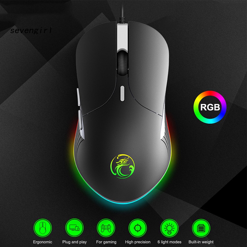 Chuột Gaming Imice X6 6 Nút Bấm Có Đèn Led Rgb