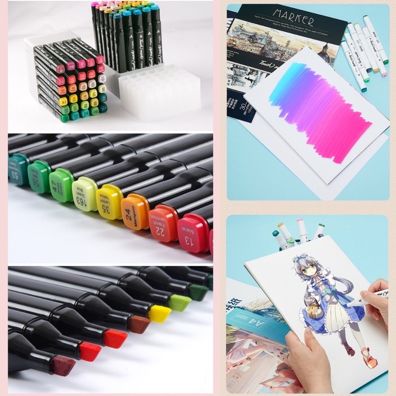 Bộ bút Marker TOUCH MARK bộ bút màu Marker túi vải