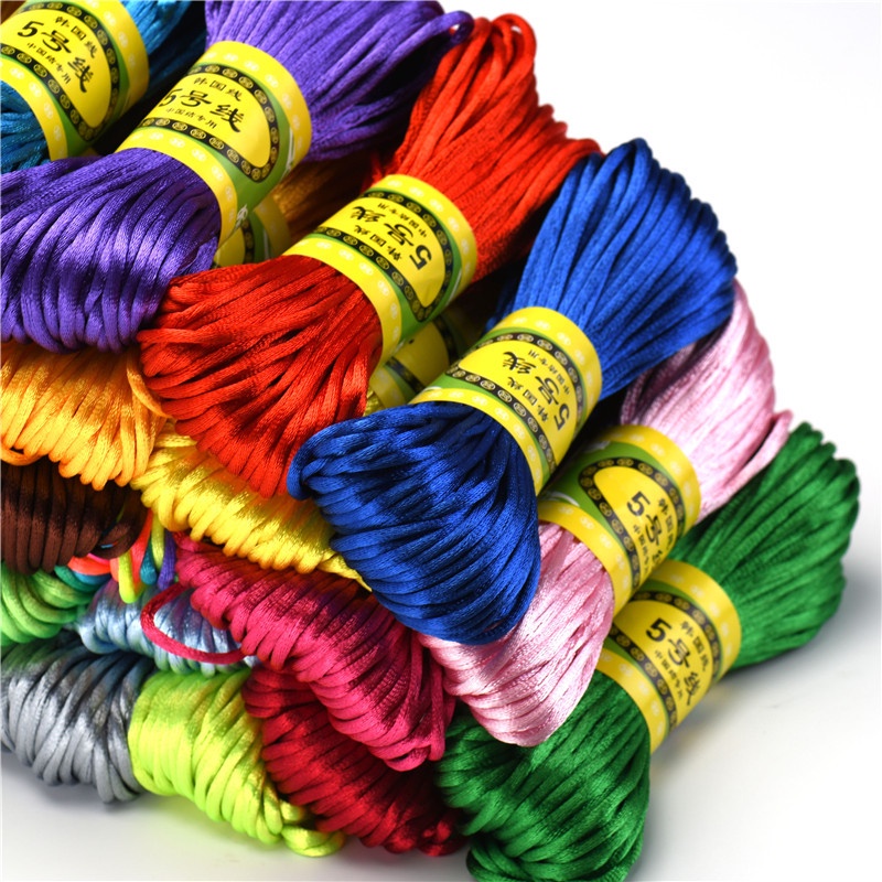Cuộn Chỉ Nylon 2.5mm 29 Màu Tự Làm Trang Sức Tiện Dụng