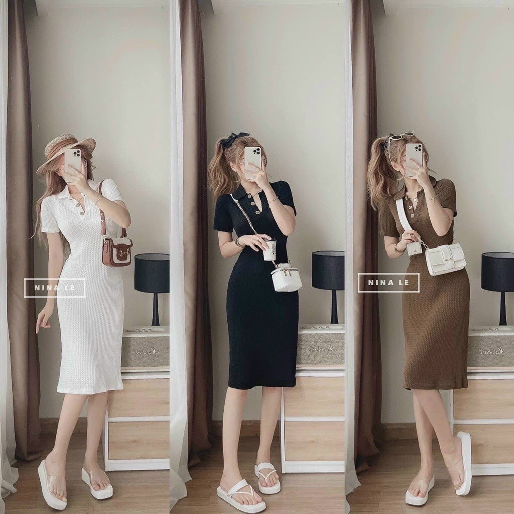 đâm xốp body cổ trụ phối nút ngắn tay hot