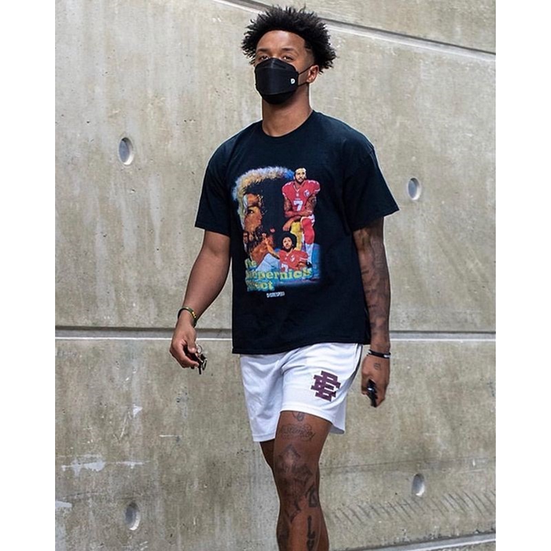 Eric Emanuel EE Quần Short Thể Thao Phối Lưới Cơ Bản NEW YORK CITY SKYLINE 2023 Dành Cho Nam Tập Gym