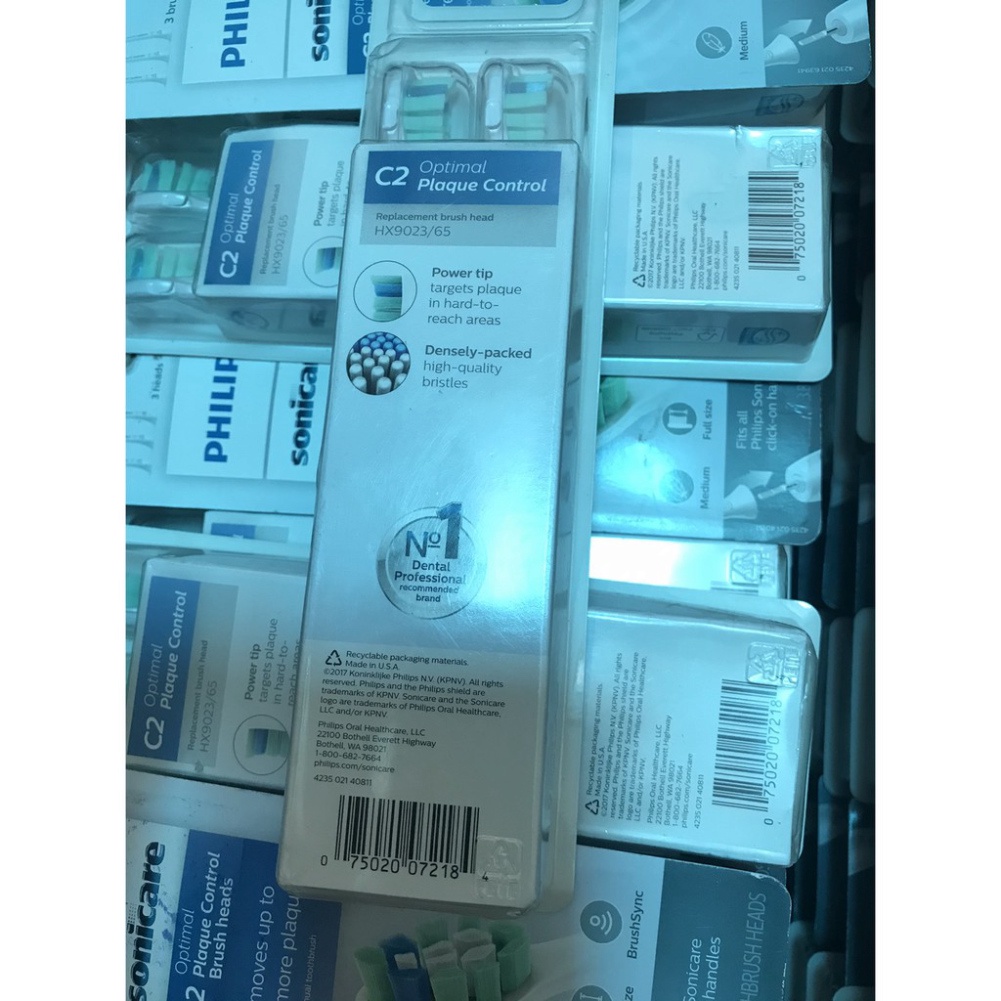 [Hàng Mỹ] Đầu bàn chải điện Philips Sonicare C2 Optimal Plaque Control