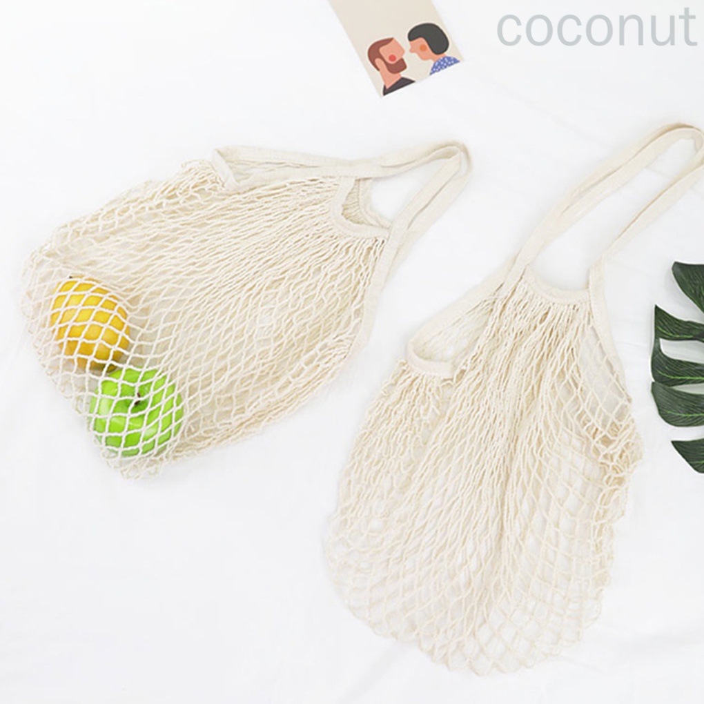 Túi lưới đựng trái cây có dây đeo dài tái sử dụng được