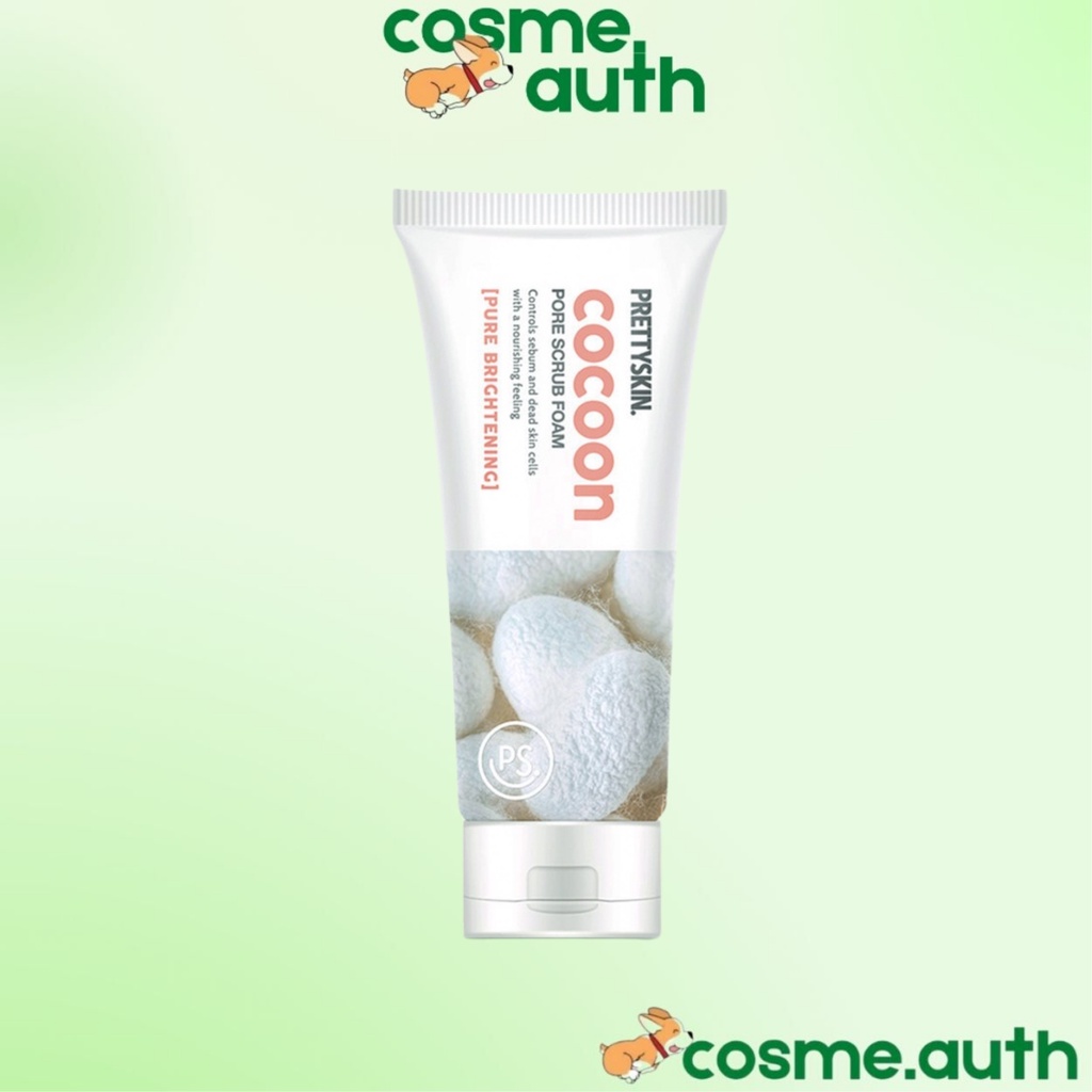 Sữa Rửa Mặt Tẩy Da Chết Kén Tằm Pretty Skin - PrettySkin Cocoon Pore Scrub Foam 150ml