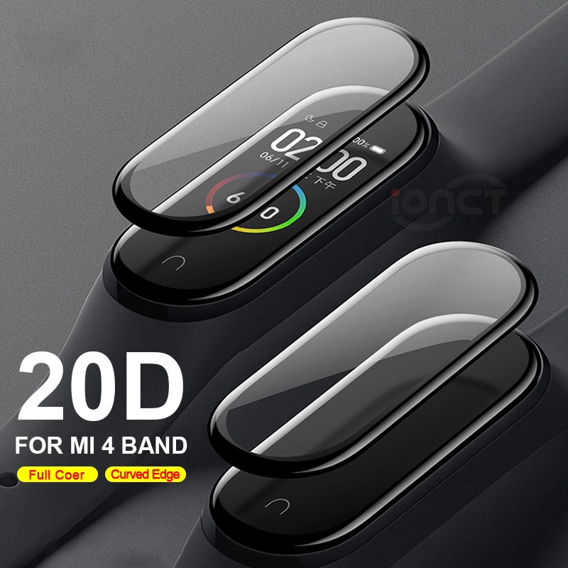 Set 2 phim kính cường lực chống trầy toàn màn hình cho Xiaomi Band 4
