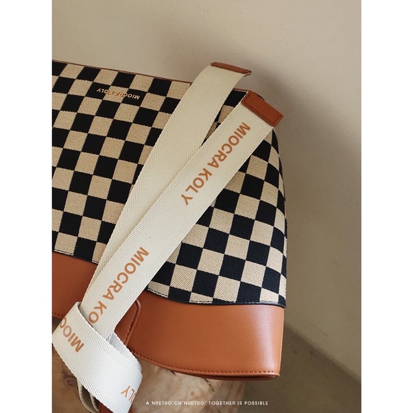 Túi Tote Miocra Koly MK30363 Chính Hãng Nền Cara