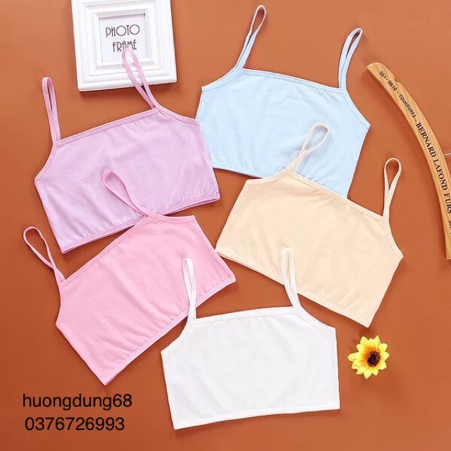 Bra / Áo Lá Học Sinh Cotton Một Lớp Xuất Hàn ( A020 ) Hàng Loại Đẹp.