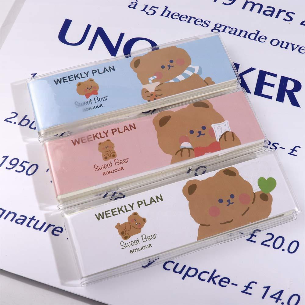 Sổ Kế Hoạch Hàng Tuần Họa Tiết Hoạt Hình Dễ Thương Dùng Làm Quà Tặng Cho Bé / Văn Phòng