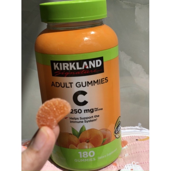 🍊KẸO DẺO BỔ SUNG VITAMIN C - ADULT GUMMIES C KIRKLAND 250mg🍊 💪🏻Tăng cường sức đề kháng cho cơ thể mùa dịch 💥180 viên